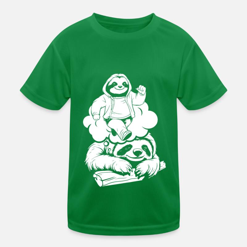 Sloth Funny Kids Functional T-Shirt