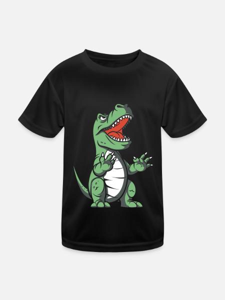 Trex T Rex Dino Cool - T-shirt sport Enfant - noir - Devant