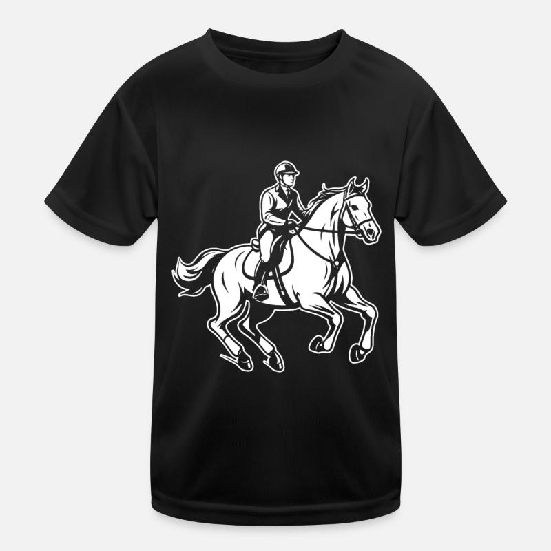 Pferd Reitsport Kinder Funktions-T-Shirt