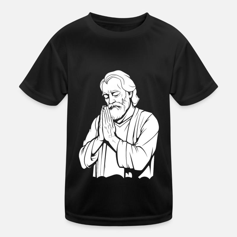 Christian Christianity Praying Kids Functional T-Shirt