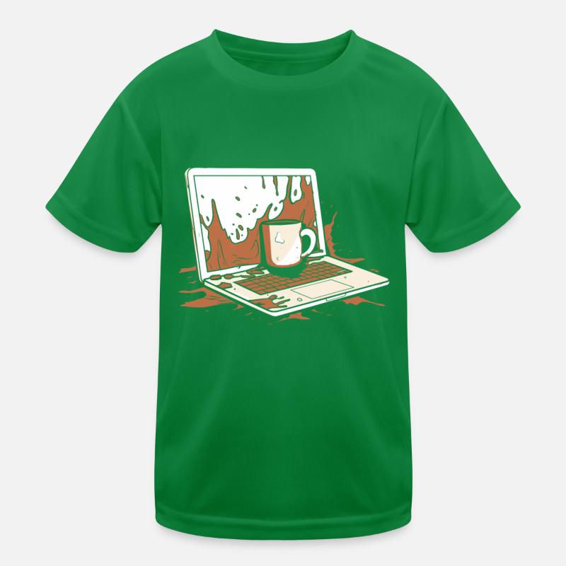 Entwickler Coder Programmierer Kaffee Kinder Funktions-T-Shirt