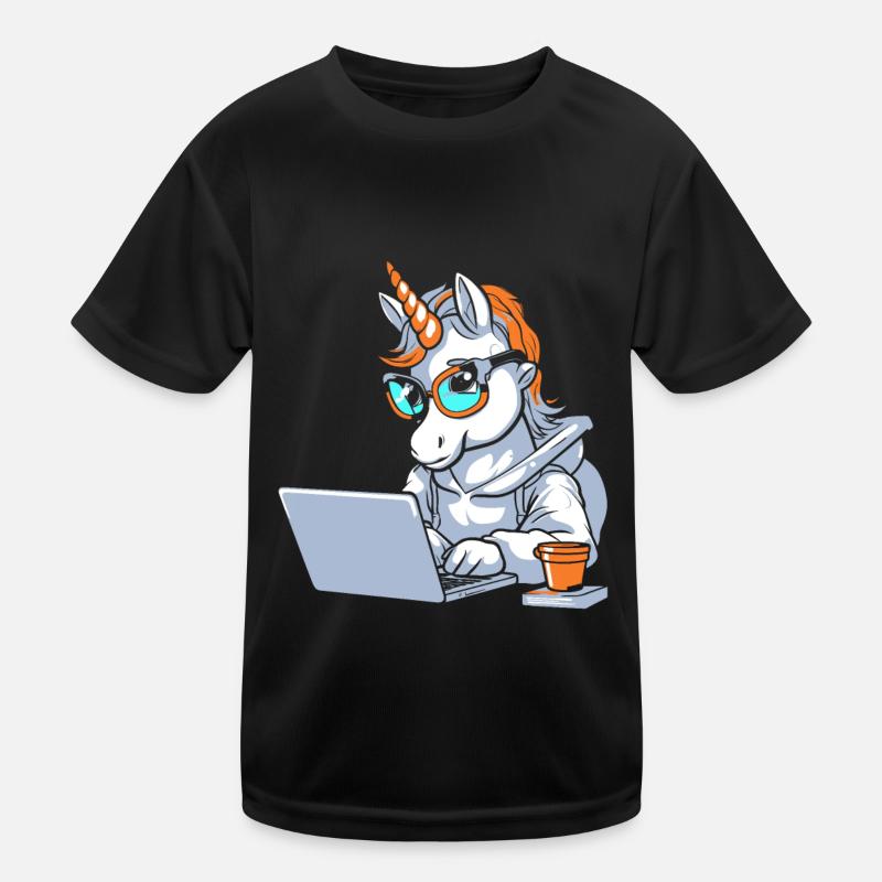 Entwickler Coder Programmierer Kaffee Kinder Funktions-T-Shirt