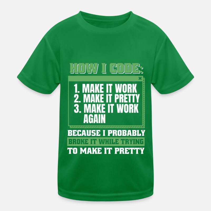 Developer, Coder, Programmer Kids Functional T-Shirt