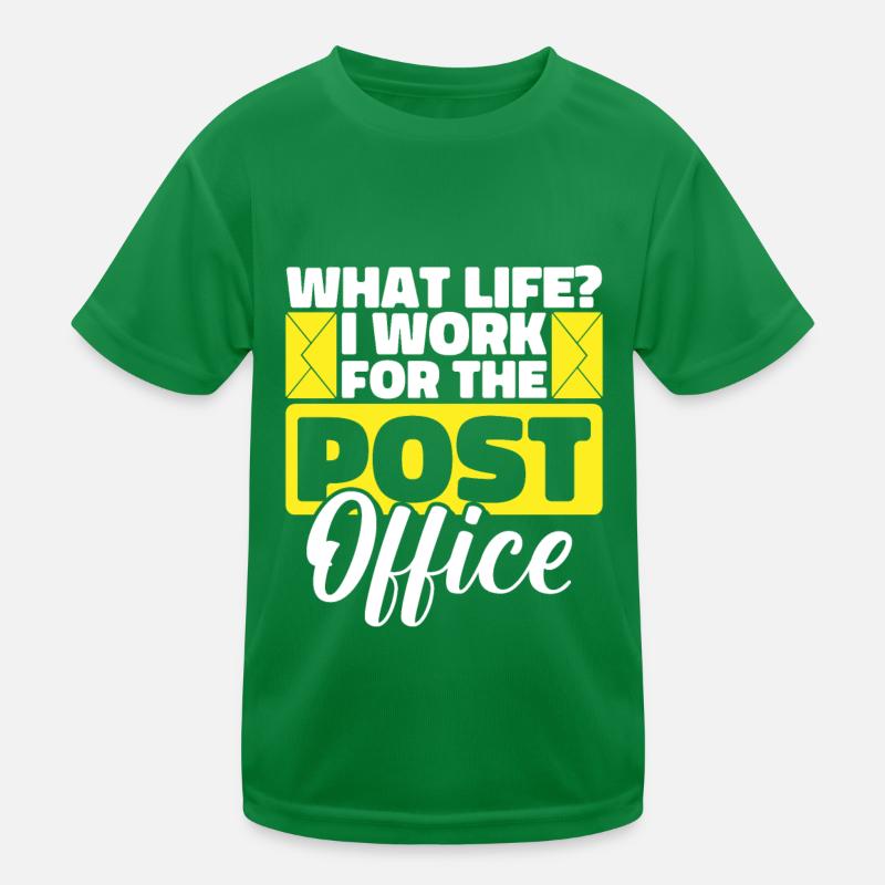 Postbote Briefträger Witzig Kinder Funktions-T-Shirt