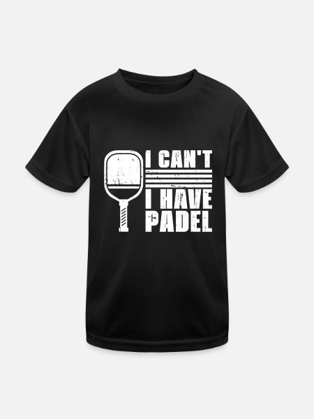 Padel No Puedo Tengo Padel - T-shirt sport Enfant - noir - Devant