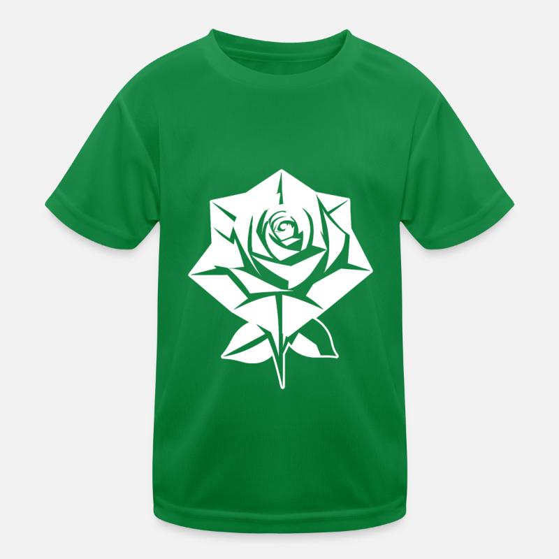 Red Rose Goth Kids Functional T-Shirt