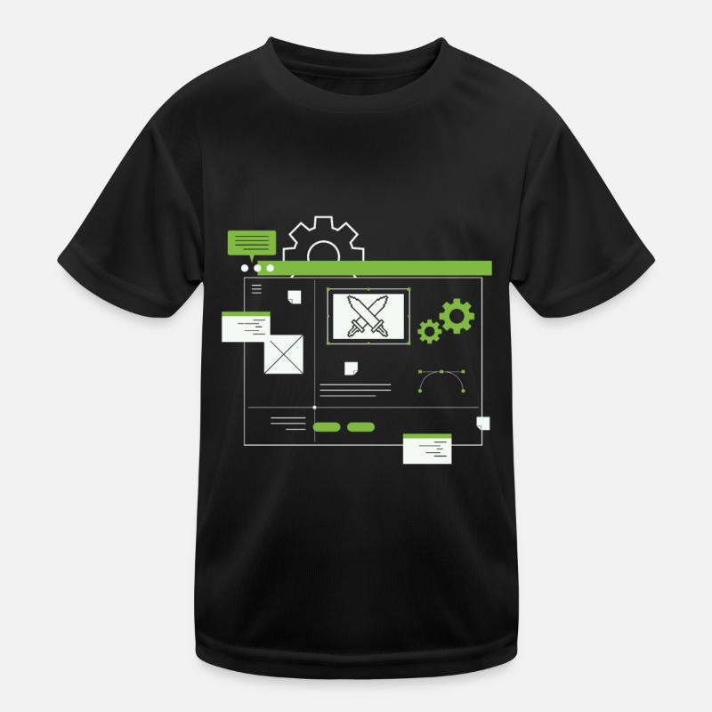 Entwickler Coder Programmierer Kinder Funktions-T-Shirt