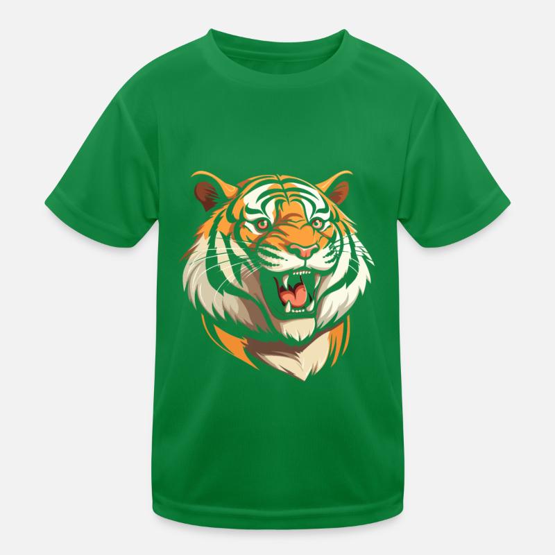 Tigre souriant T-shirt sport Enfant