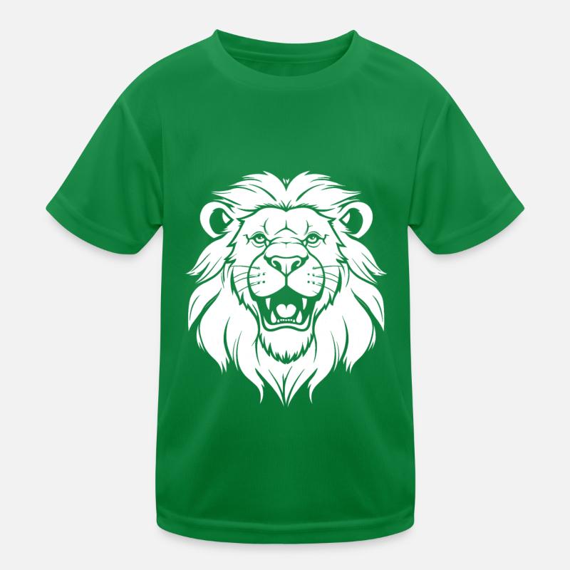 Löwe Lächelnd Kinder Funktions-T-Shirt