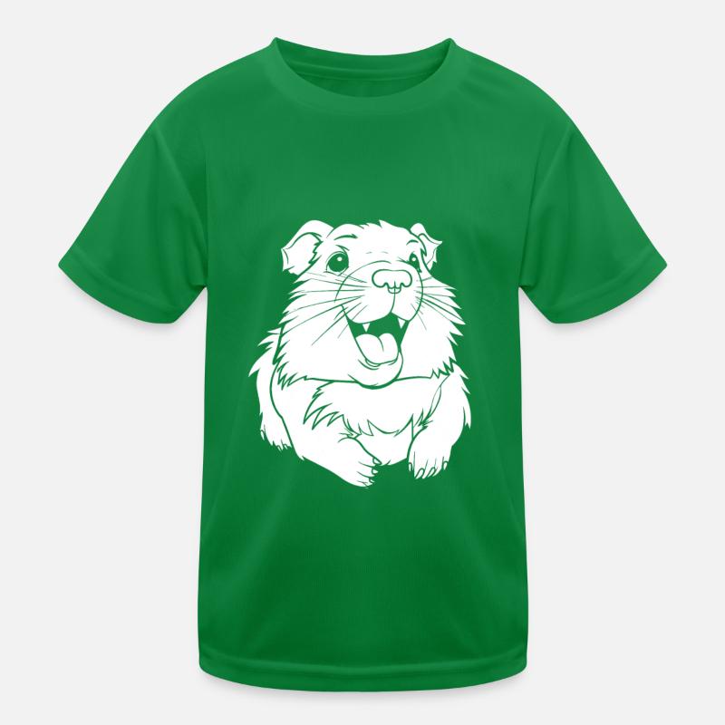 Meerschwein Meerschweinchen Lächelnd Kinder Funktions-T-Shirt