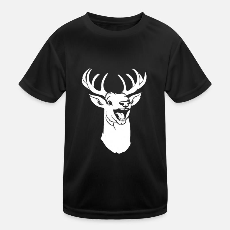 Cerf souriant T-shirt sport Enfant