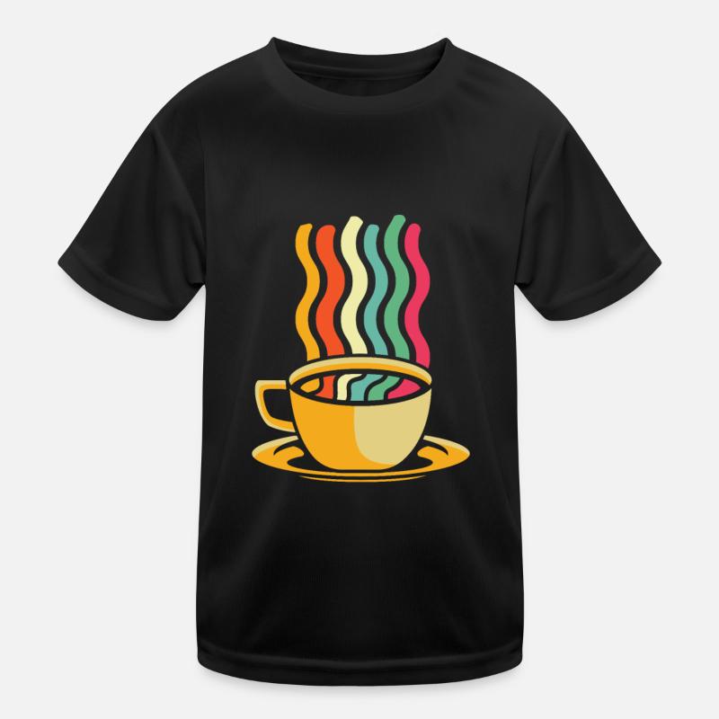 Kaffee Cafe Kinder Funktions-T-Shirt