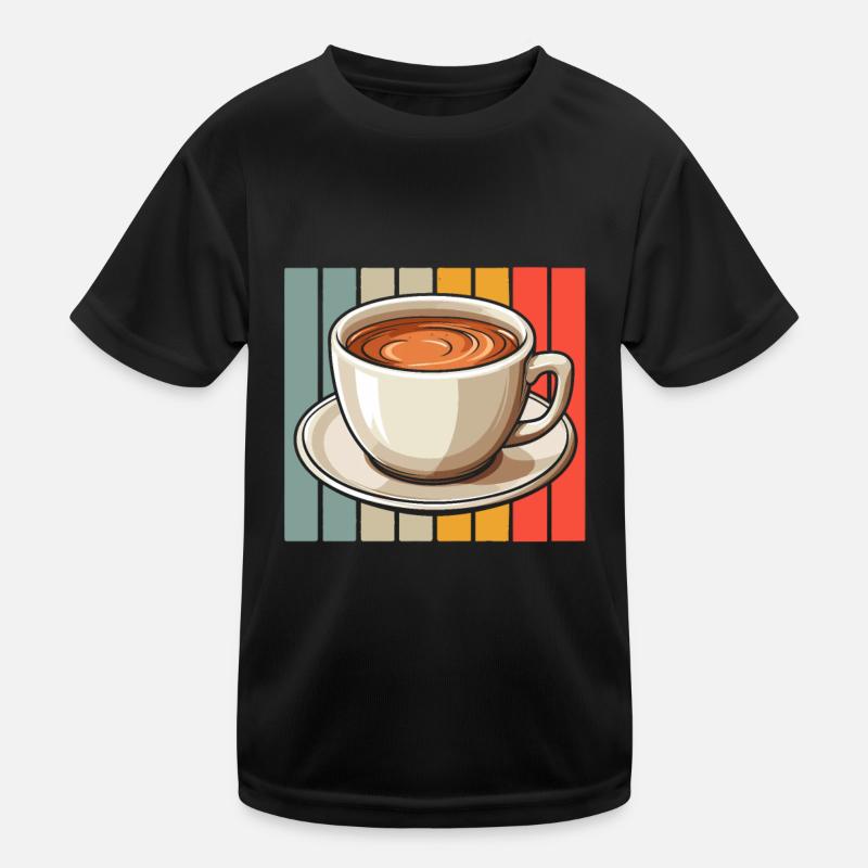 Coffee Cafe Kids Functional T-Shirt