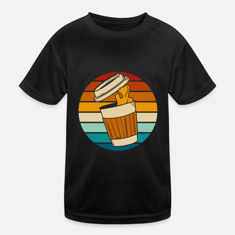 Kaffee Cafe Kinder Funktions-T-Shirt