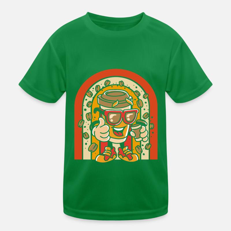 Coffee Cafe Kids Functional T-Shirt