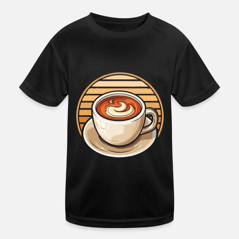 Coffee Cafe Kids Functional T-Shirt