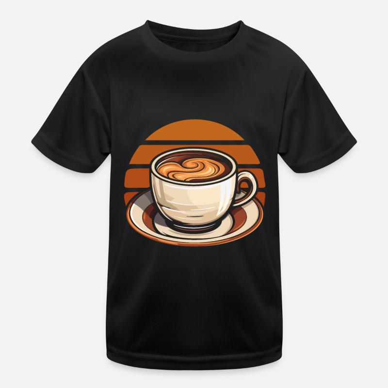 Coffee Cafe Kids Functional T-Shirt
