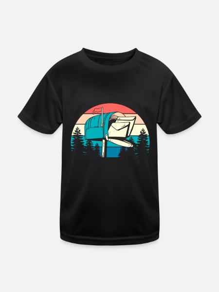 Facteur Facteur - T-shirt sport Enfant - noir - Devant