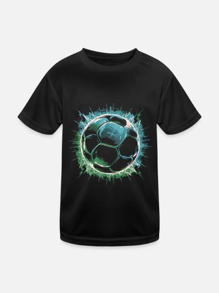 Joueurs de football - T-shirt sport Enfant - noir - Devant