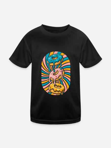 Beignet - T-shirt sport Enfant - noir - Devant