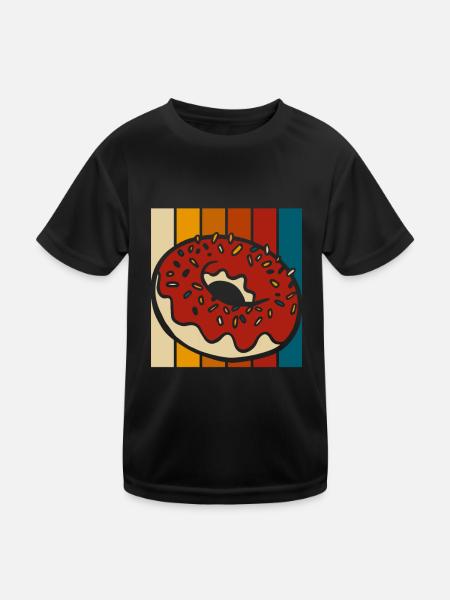 Beignet - T-shirt sport Enfant - noir - Devant