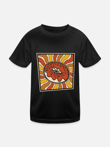 Beignet - T-shirt sport Enfant - noir - Devant