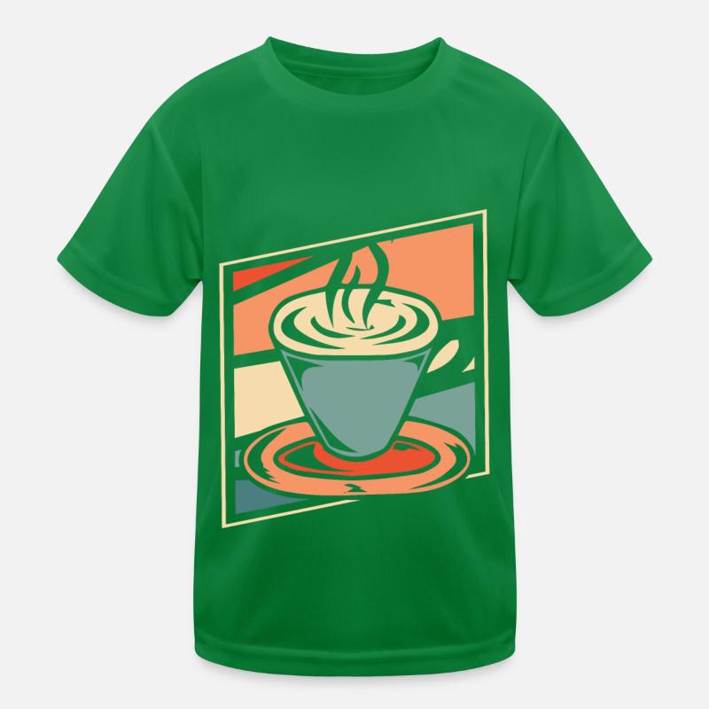 Coffee Cafe Kids Functional T-Shirt