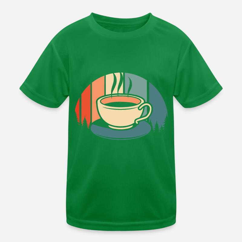 Kaffee Cafe Kinder Funktions-T-Shirt