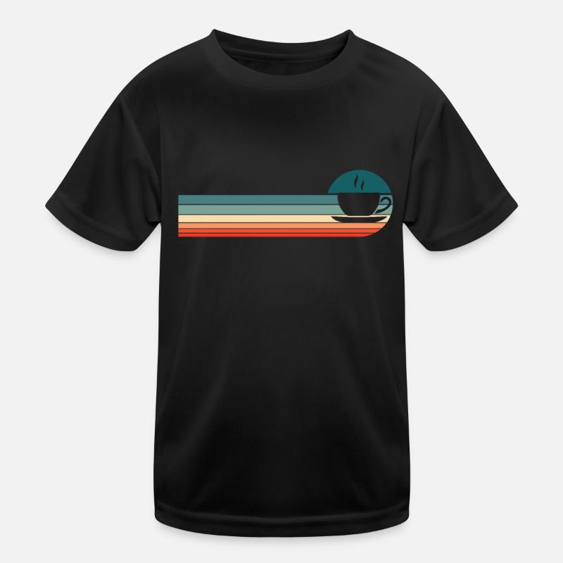 Kaffee Cafe Kinder Funktions-T-Shirt