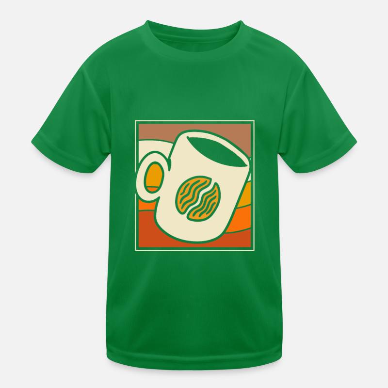 Kaffee Cafe Kinder Funktions-T-Shirt