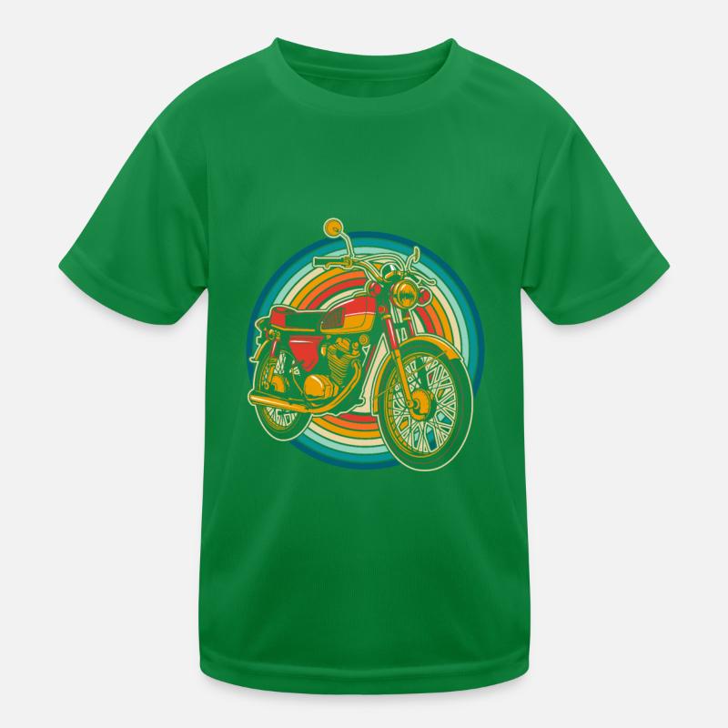 Motorrad Biker Motorbike Kinder Funktions-T-Shirt