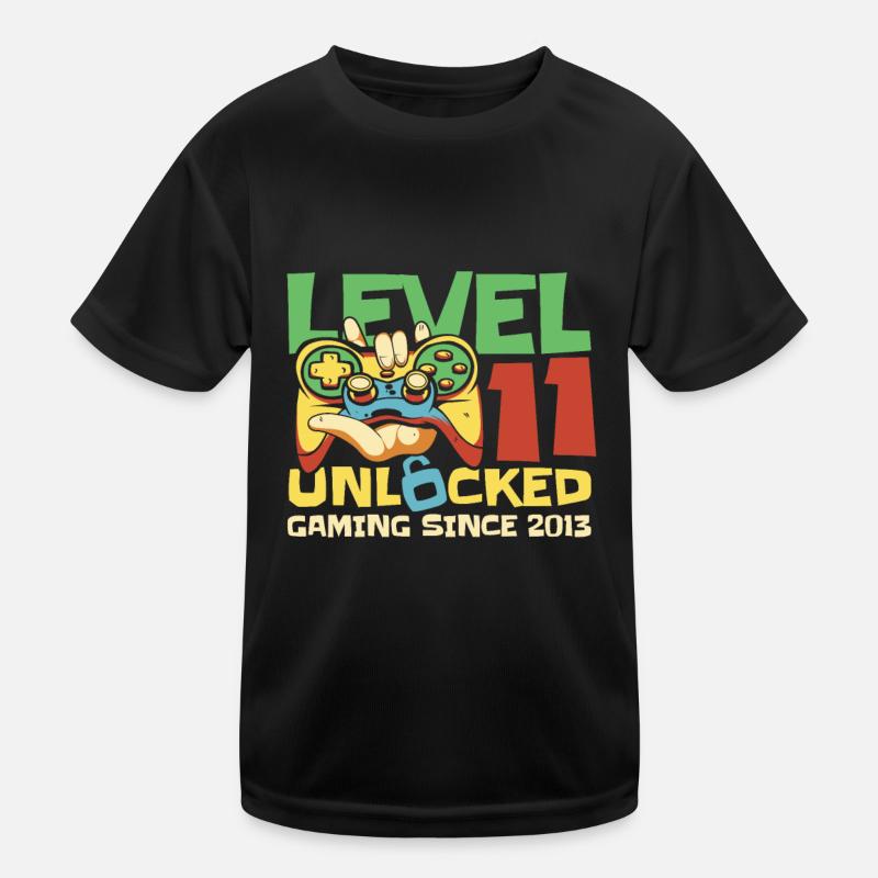 Gaming 11th Birthday 11 Years Gamer Kids Functional T-Shirt
