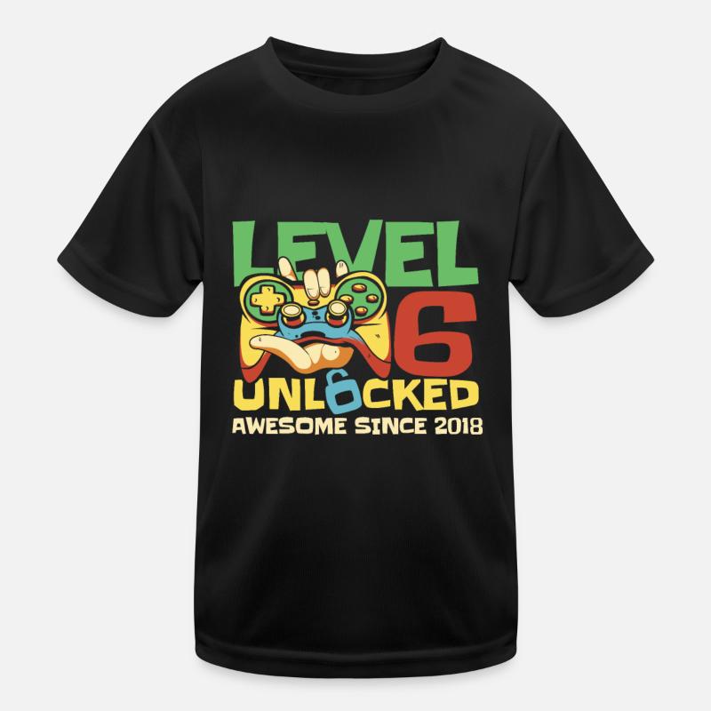 Gaming .6 Anniversaire 6 ans Gamer T-shirt sport Enfant