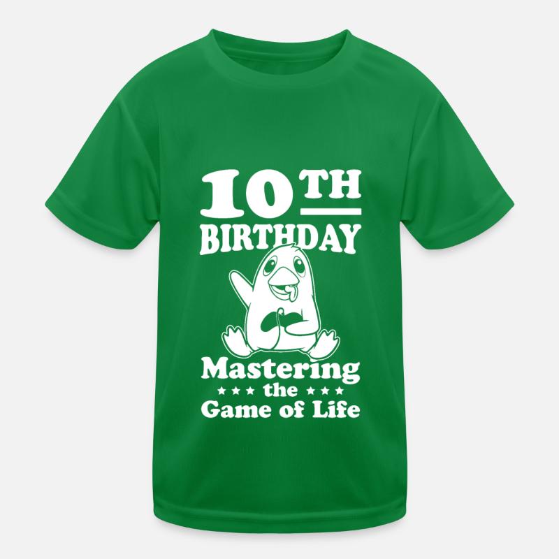 Gaming 10e anniversaire 10 ans Gamer T-shirt sport Enfant
