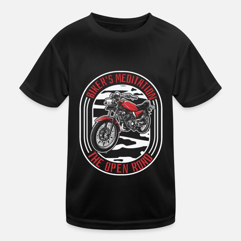 Motorrad Biker Motorbike Motorcycle Therapy Kids Functional T-Shirt