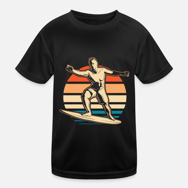 Surfer Surfen Kinder Funktions-T-Shirt