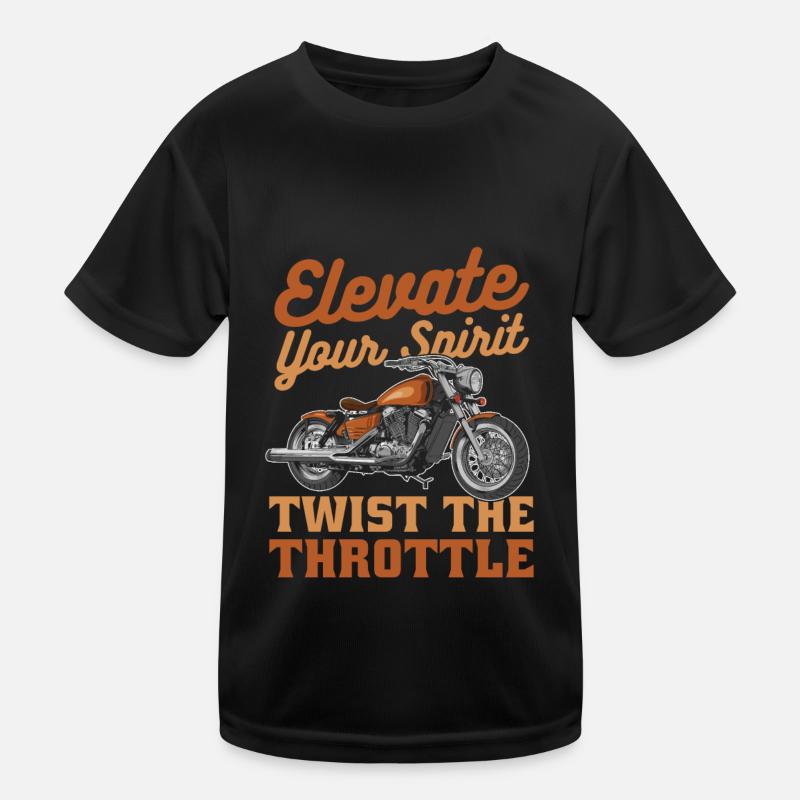 Motorrad Biker Motorbike Motorcycle Therapy Kids Functional T-Shirt