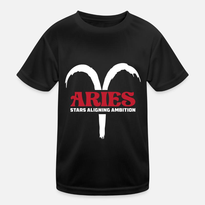 Widder Astrologie Kinder Funktions-T-Shirt
