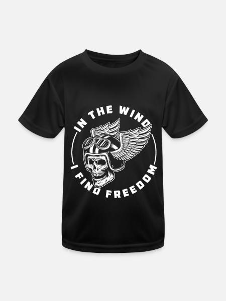 Moto Motard Motard - T-shirt sport Enfant - noir - Devant