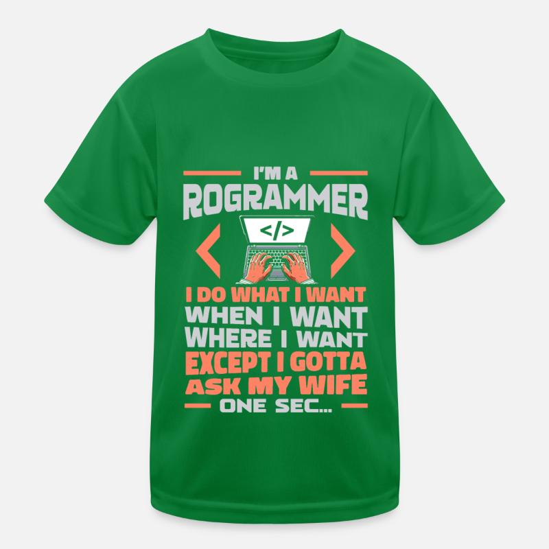 Developer, Coder, Programmer Kids Functional T-Shirt