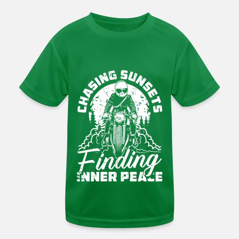Motorrad Biker Motorbike Motorcycle Therapy Kids Functional T-Shirt