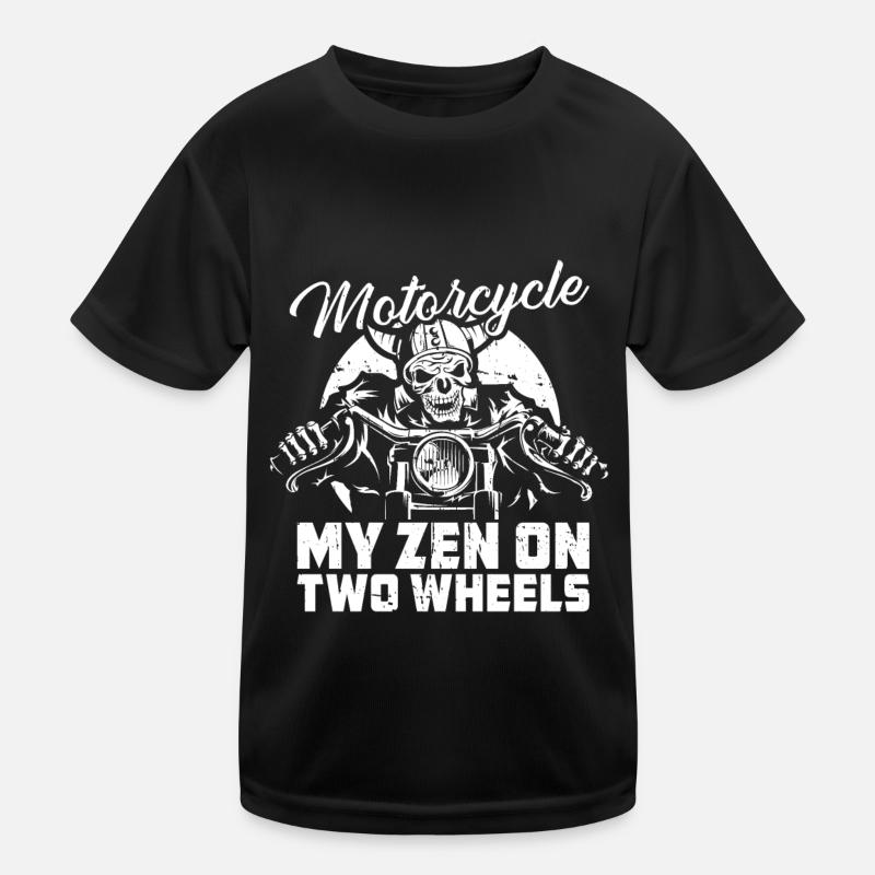 Motorrad Biker Motorbike Motorcycle Therapy Kids Functional T-Shirt