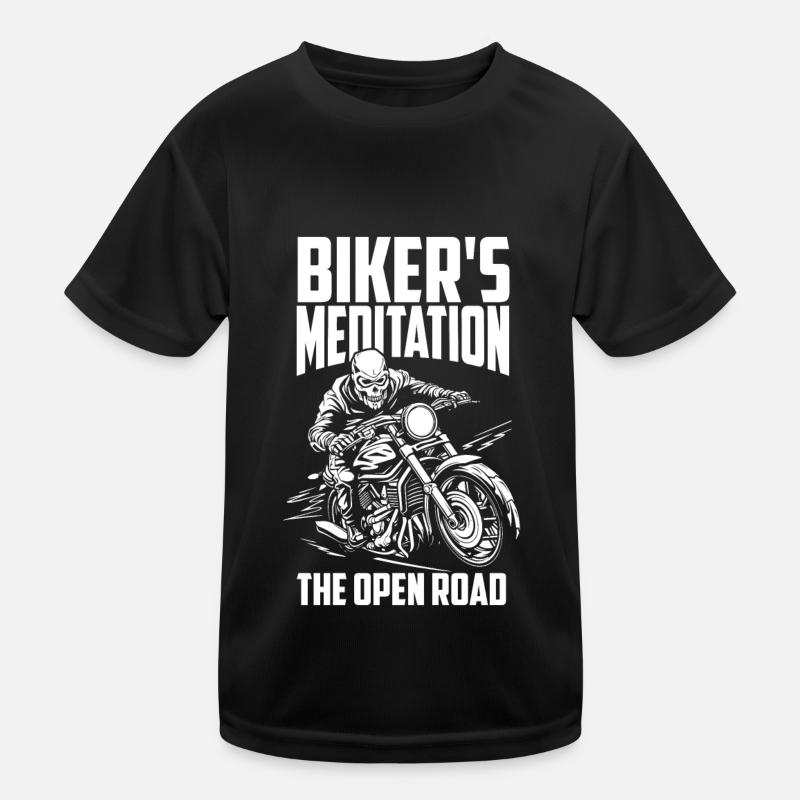 Motorrad Biker Motorbike Motorcycle Therapy Kids Functional T-Shirt