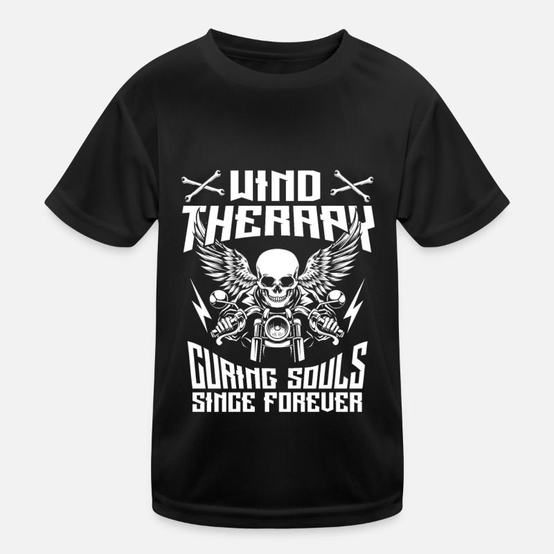 Motorrad Biker Motorbike Motorcycle Therapy Kids Functional T-Shirt