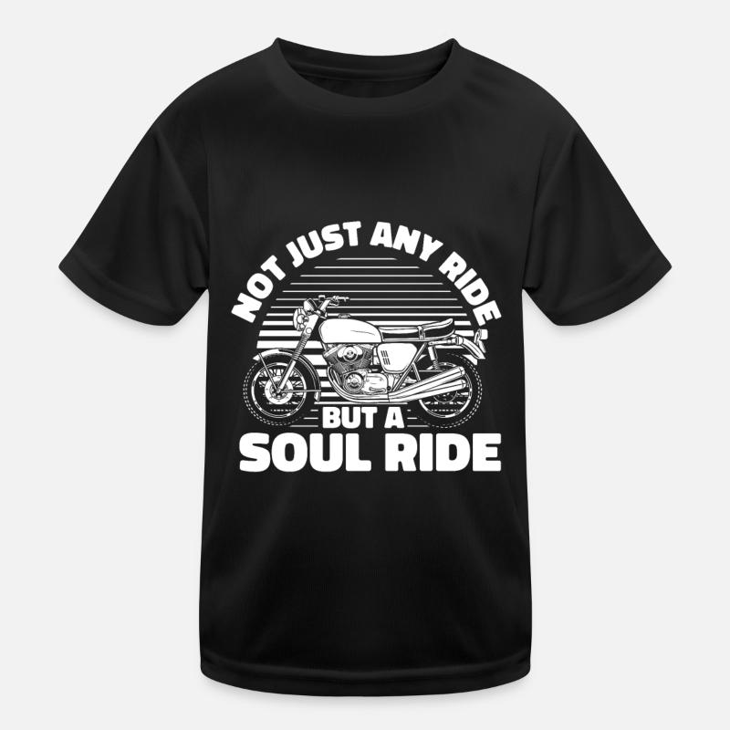 Motorcycle Biker Motorbike Kids Functional T-Shirt