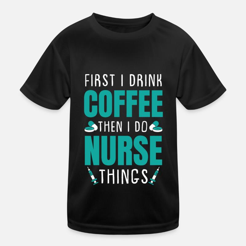 Nurse Caffeine Kids Functional T-Shirt