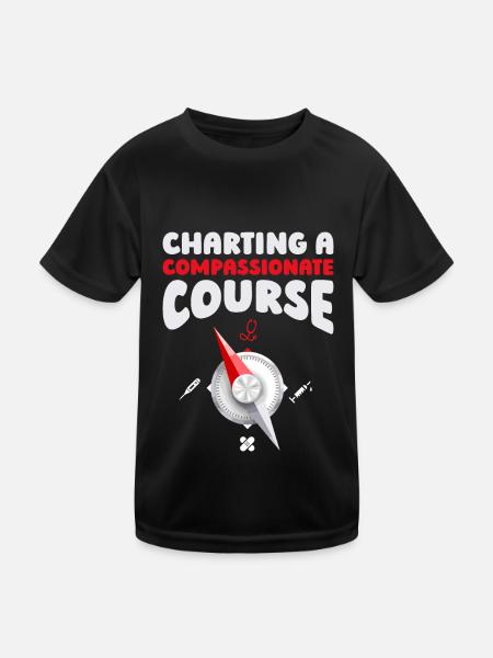 Krankenschwester - Kinder Funktions-T-Shirt - Schwarz - Vorne