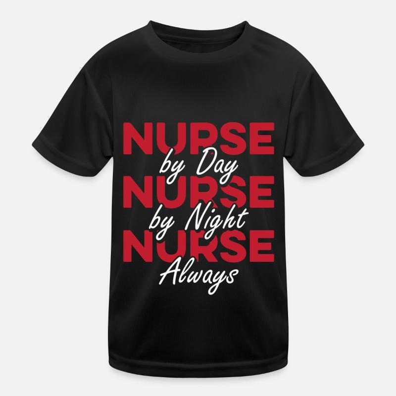 Krankenschwester Superheld Kinder Funktions-T-Shirt