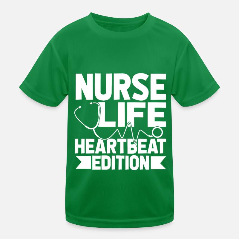 Krankenschwester Ekg Kinder Funktions-T-Shirt