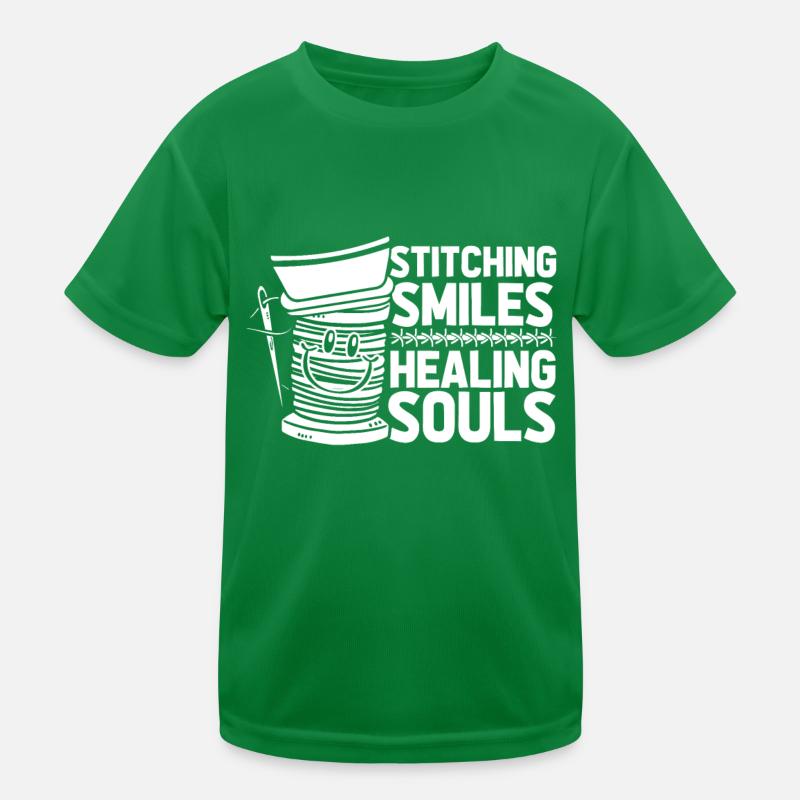 Krankenschwester Lächeln Kinder Funktions-T-Shirt